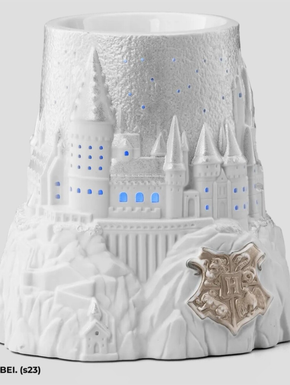 Christmas at Hogwarts Scentsy Warmer - White with Blue Windows